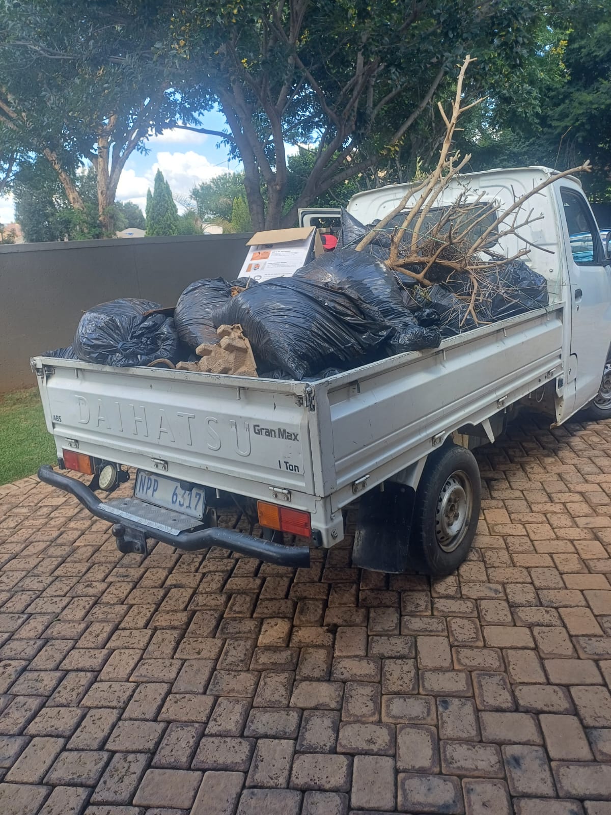 Rubble removal project in Sandton - building debris cleared